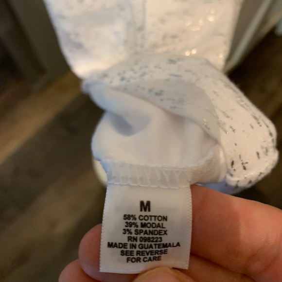 BCG white with‎ grey metallic activewear tank. NWT - Picture 6 of 7